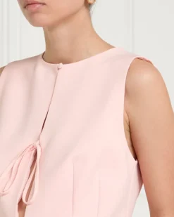 Hot Dunnes Stores Gallery Light Pink Bow Tie Waistcoat Top