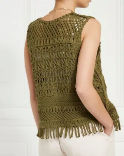 Online Dunnes Stores Gallery Lucia Cotton Fringe Waistcoat