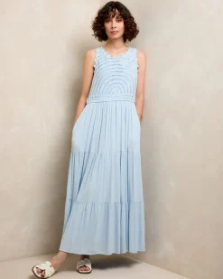 Hot Dunnes Stores Gallery Sylvie Crochet Tiered Midi Dress
