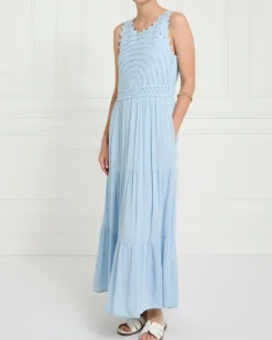 Hot Dunnes Stores Gallery Sylvie Crochet Tiered Midi Dress