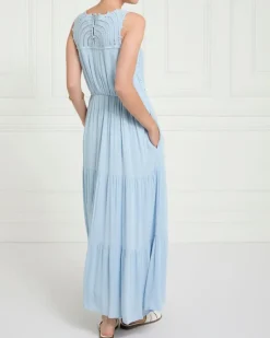 Hot Dunnes Stores Gallery Sylvie Crochet Tiered Midi Dress