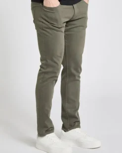 Clearance Dunnes Stores Garment Dyed Five Pocket Stretch Trousers