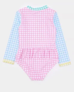 Sale Dunnes Stores Gingham Swimsuit (6 Months-6 Years)