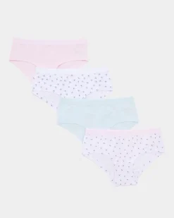 Fashion Dunnes Stores Girls Cotton Rich Shorts - Pack Of 4 - (2-14 Years)