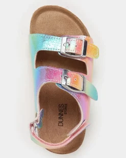 Sale Dunnes Stores Girls Footbed Sandal (Size 4 Infant-2)
