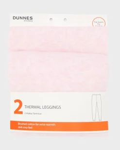 Clearance Dunnes Stores Girls Thermal Leggings - Pack Of 2 (2-14 Years)