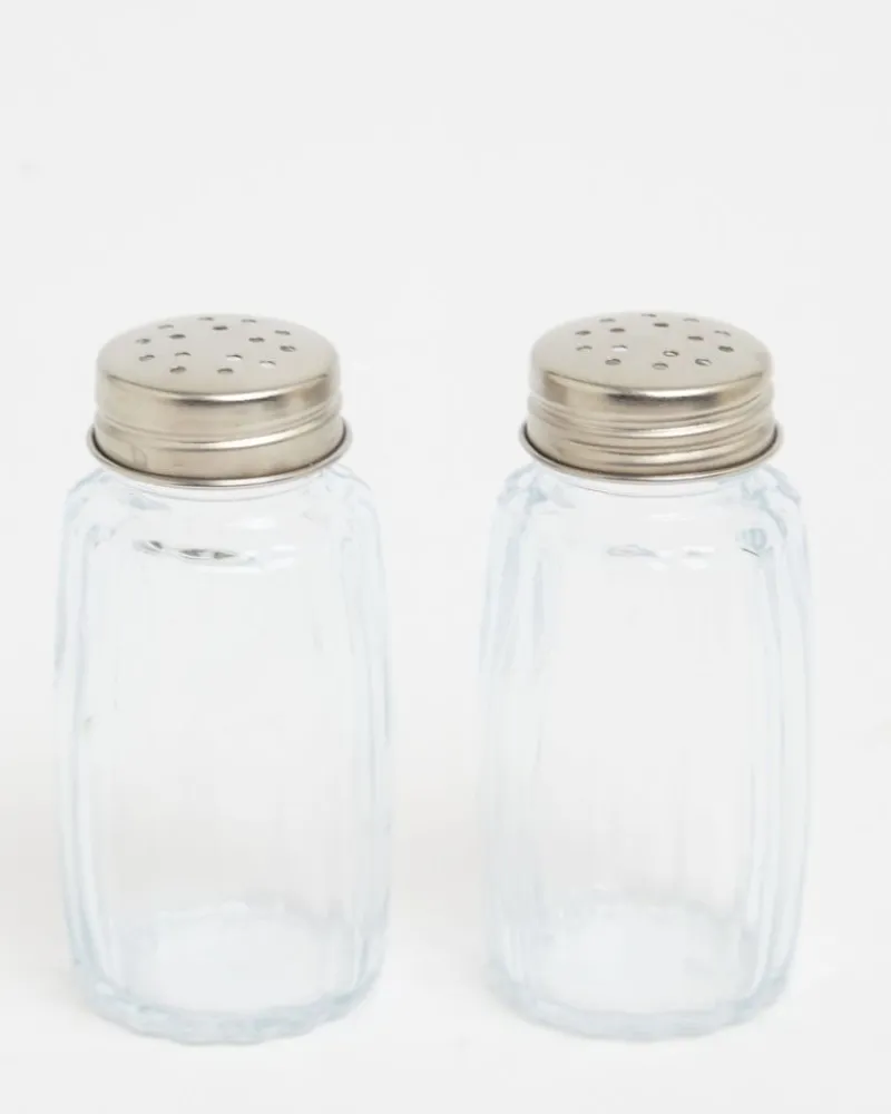 Fashion Dunnes Stores Glass Salt And Pepper Shakers - 2 Pieces