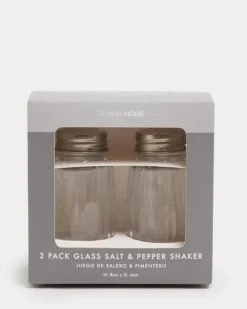 Fashion Dunnes Stores Glass Salt And Pepper Shakers - 2 Pieces