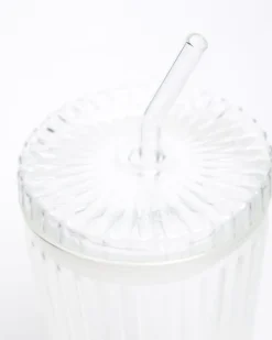 Online Dunnes Stores Glass With Straw And Lid