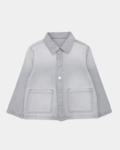 Online Dunnes Stores Grey Shacket (6 Months-5 Years)