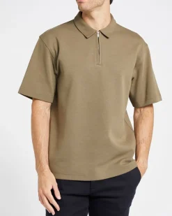 New Dunnes Stores Heavy Interlock Relaxed Polo