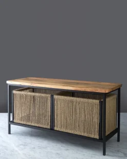 Sale Dunnes Stores Helen James Considered Bench With Baskets