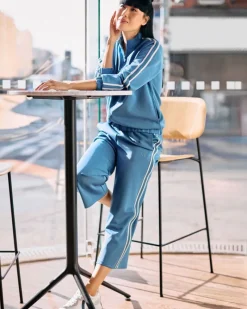 Discount Dunnes Stores Helen Steele Blue Modal Crop Soft Touch Trousers