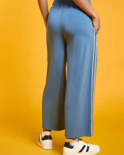Discount Dunnes Stores Helen Steele Blue Modal Crop Soft Touch Trousers