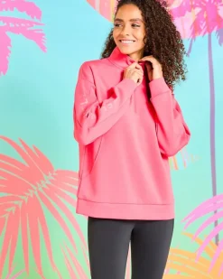 Best Dunnes Stores Helen Steele Pink Neon Half Zip Sweatshirt