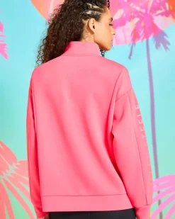 Best Dunnes Stores Helen Steele Pink Neon Half Zip Sweatshirt
