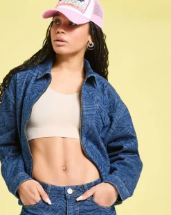 Clearance Dunnes Stores Helen Steele Printed Denim Co-Ord Denim Jacket
