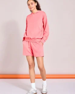 Fashion Dunnes Stores Helen Steele Soft Touch Coral Hoodie