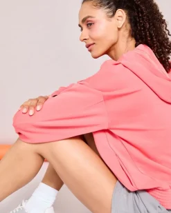 Fashion Dunnes Stores Helen Steele Soft Touch Coral Hoodie