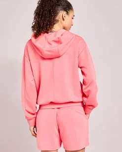 Fashion Dunnes Stores Helen Steele Soft Touch Coral Hoodie