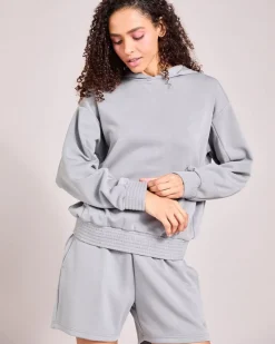 Discount Dunnes Stores Helen Steele Soft Touch Grey Modal Hoodie