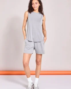 Best Dunnes Stores Helen Steele Soft Touch Grey Modal Gathered Waist Shorts