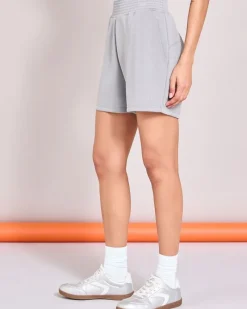 Best Dunnes Stores Helen Steele Soft Touch Grey Modal Gathered Waist Shorts