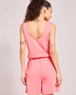 Best Dunnes Stores Helen Steele Soft Touch Modal Coral Playsuit