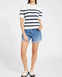 Online Dunnes Stores High Rise Mom Shorts