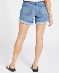 Online Dunnes Stores High Rise Mom Shorts