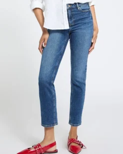 Outlet Dunnes Stores High Rise Skinny Denim Cropped Jeans