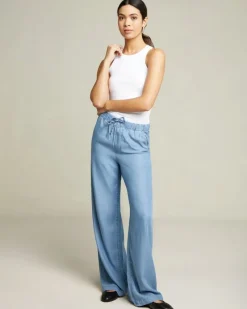 Hot Dunnes Stores High Rise Wide Leg Drawstring Lyocell Jeans