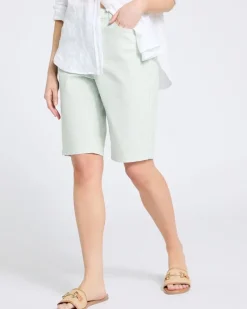 Hot Dunnes Stores High Waisted Stripe Knee Shorts