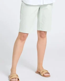 Hot Dunnes Stores High Waisted Stripe Knee Shorts