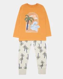 Online Dunnes Stores Jersey Pyjama Set (2-14 Years)