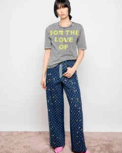 Best Dunnes Stores Joanne Hynes Double Denim Crystal Embellished Two Tone Jean
