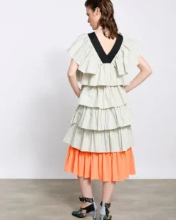 Online Dunnes Stores Joanne Hynes The 'Dreamers' Frilled Pinstripe Dress