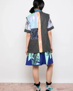 Best Dunnes Stores Joanne Hynes 'Dopamine' Panelled Denim And Sequin Sleeveless Blazer