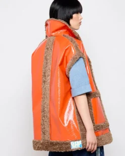 New Dunnes Stores Joanne Hynes 'HEY!' Gimme Dopamine! PU And Borg Lined Appliqué Gilet