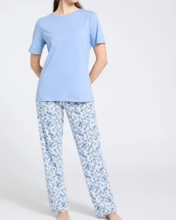Online Dunnes Stores Knit Straight Leg Pyjama Set