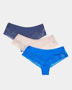Fashion Dunnes Stores Lace Brazilian Briefs - Pack Of 3