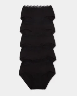 New Dunnes Stores Lace Midi-Brief - Pack Of 5