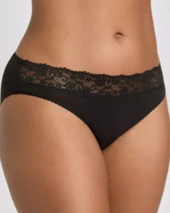 Hot Dunnes Stores Lace Top Cotton High Leg Brief - Pack Of 5