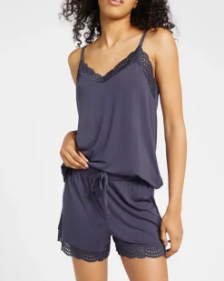 Clearance Dunnes Stores Lace Trim Viscose Cami Pyjama Top