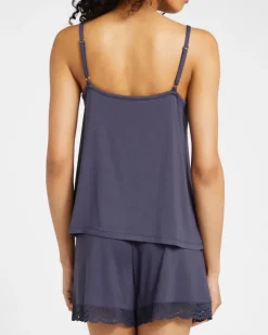 Clearance Dunnes Stores Lace Trim Viscose Cami Pyjama Top