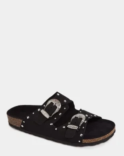 Best Dunnes Stores Leather Stud Footbed Sandals
