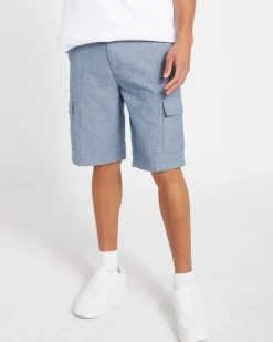 Online Dunnes Stores Linen Blend Cargo Shorts