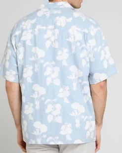 Online Dunnes Stores Linen Blend Print Shirt