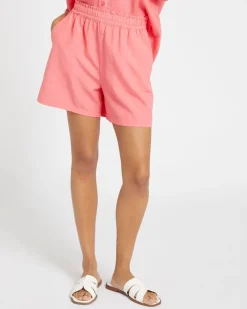 Discount Dunnes Stores Linen Blend Shorts