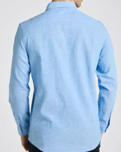 Fashion Dunnes Stores Long Sleeve Linen Blend Shirt
